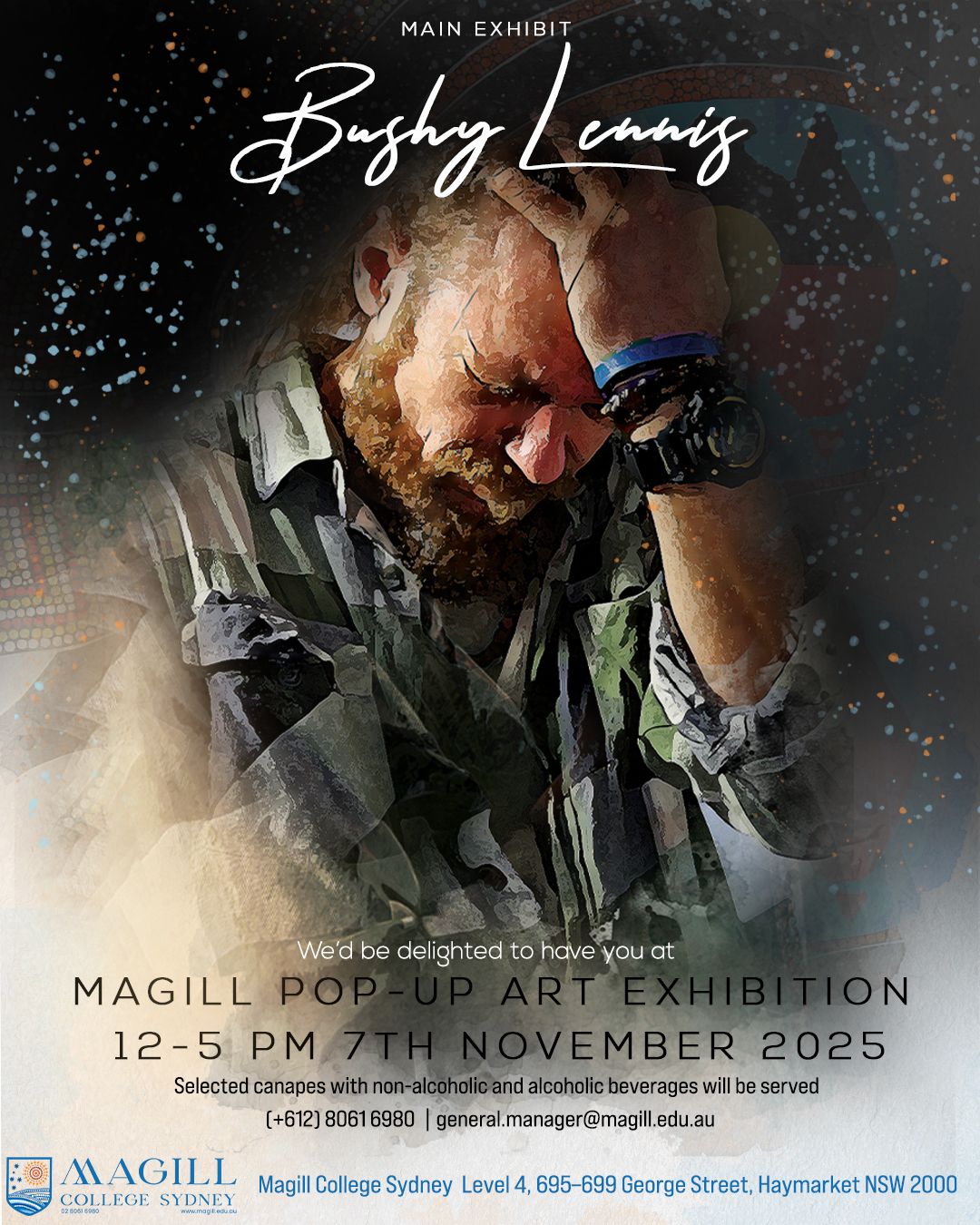 Magill Pop-Up Art Exhibition Poster
